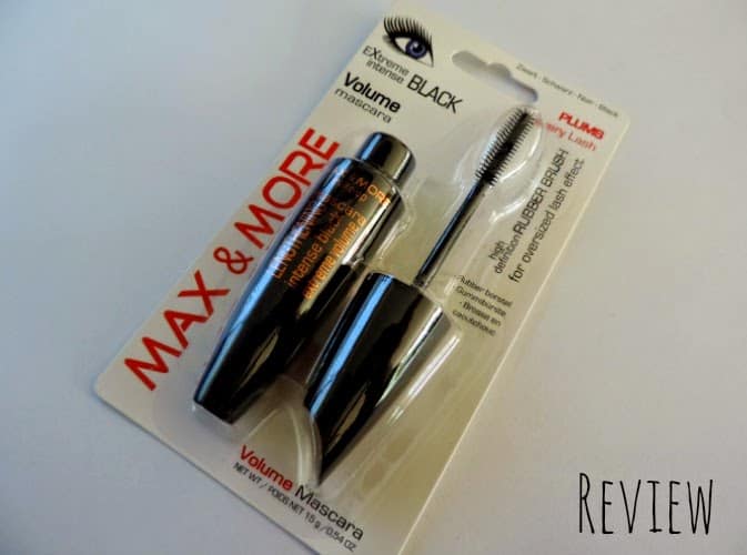 REVIEW: Max & More volume mascara extreme intense black