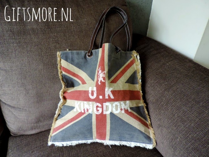 Vintage Union Jack tas van Gifts&More.