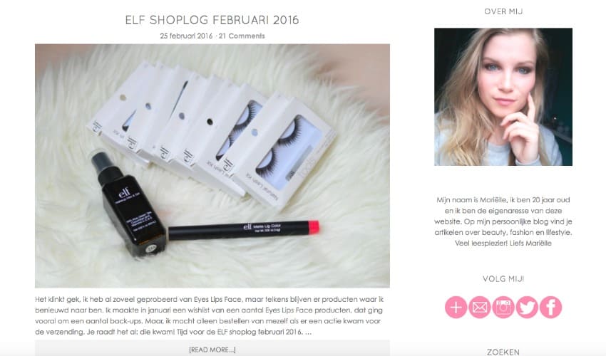 BEAUTY| DE LIEFDE VOOR MAKE-UP MET MARIËLLE