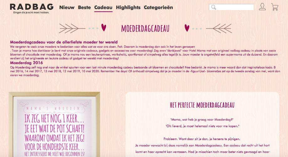 LIFESTYLE | MOEDERDAG INSPIRATIE TIPS MET RADBAG.NL