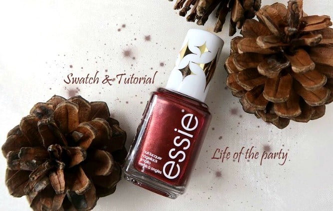 Essie | Swatch & Nailart tutorial | Life of the Party