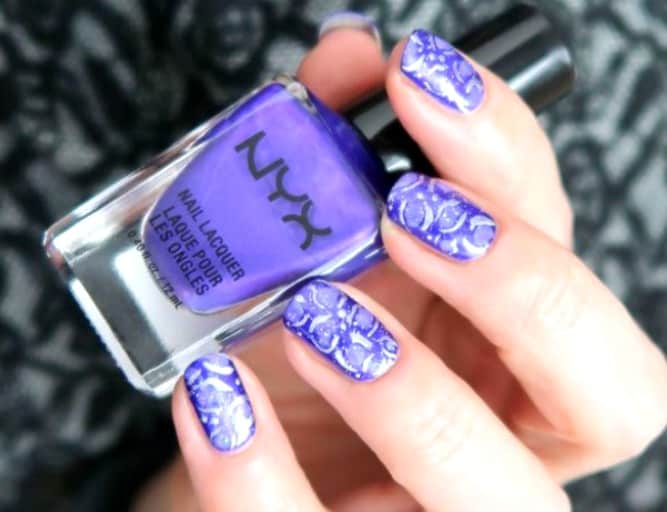 SWATCH & NAIL ART MET NYX ROYAL EMPIRE