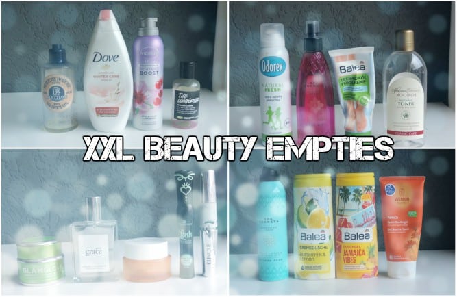 XXL BEAUTY EMPTIES DECEMBER 2017