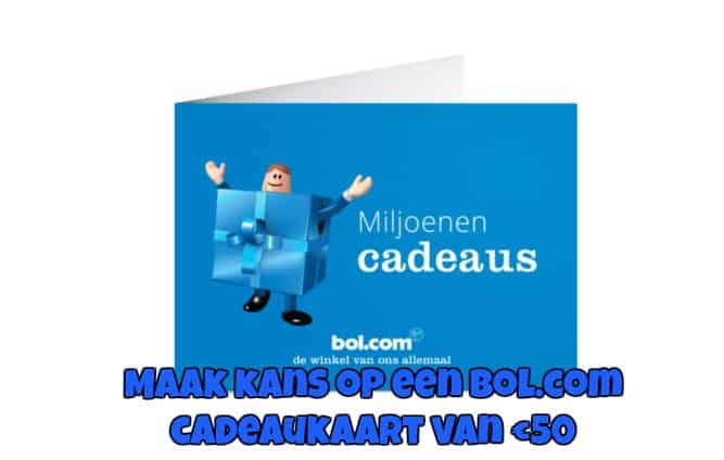 WIN | MAAK KANS OP EEN BOL.COM CADEAUBON VAN €50