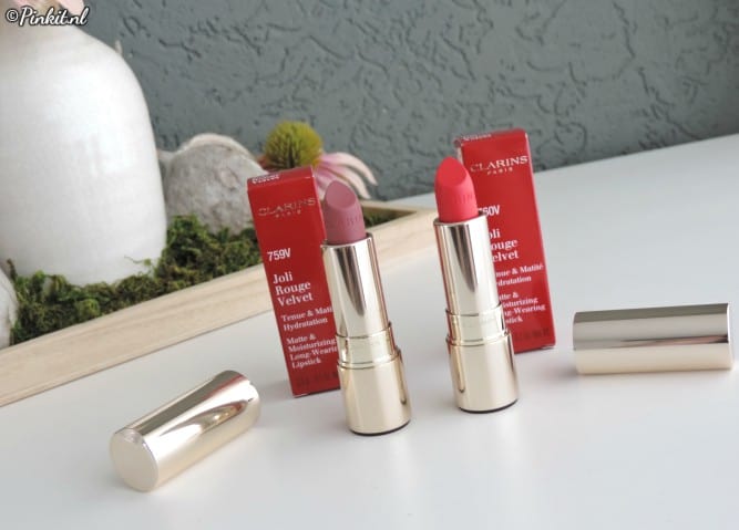 BEAUTY | CLARINS JOLI ROUGE VELVET LIPSTICK WOODBERRY & PINK CRANBERRY