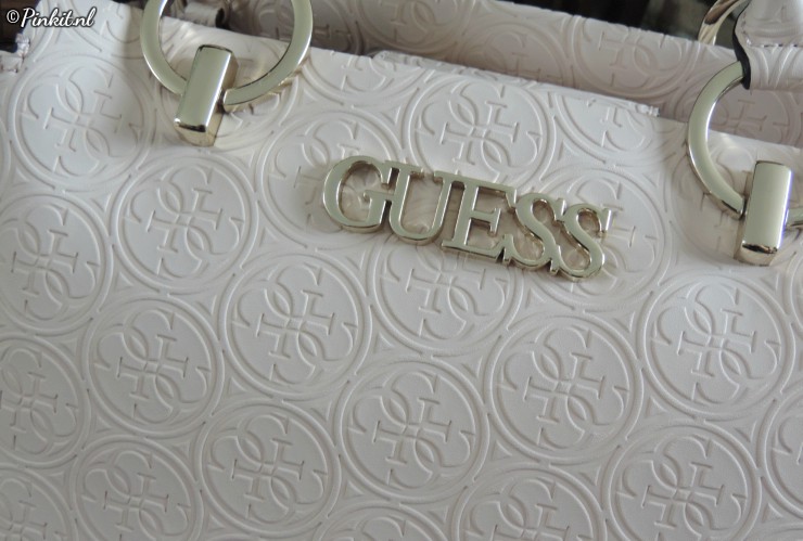 GUESS Heritage Pop Girlfriend Blush Handbag