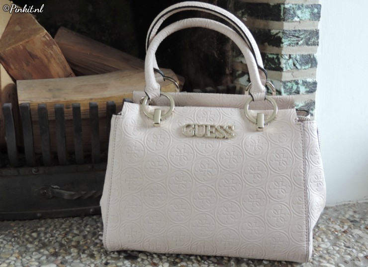 GUESS Heritage Pop Girlfriend Blush Handbag