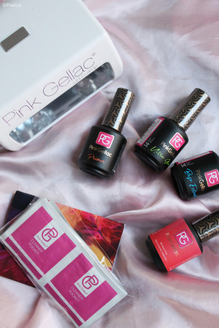 PINK GELLAC SUSTAINABLE LED MANICURE SET