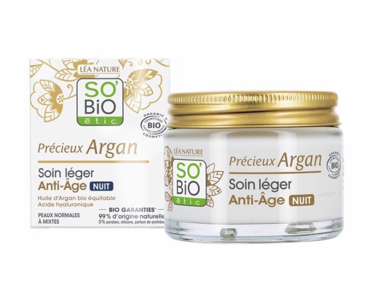 SO’BIO ÉTIC ARGAN ANTI-AGING NIGHT FLUID
